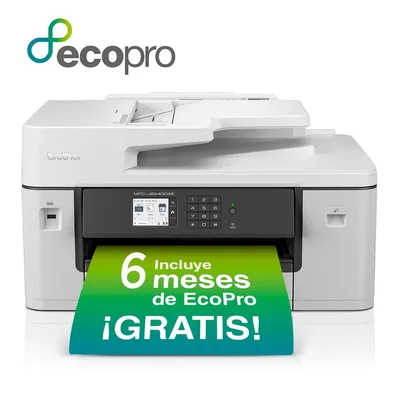 Multifuncion brother inyeccion color mfcj6540dwe fax -  a3 -  28ppm -  256mb -  usb -  red -  wifi -  wifi direct -  duplex impresion -  bandeja entrada 250 hojas -  adf 50 hojas