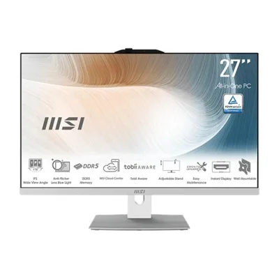 Ordenador all in one msi modern am242p core 5 - 120u 1m - 2253eu 16gb -  ssd 512gb -  23.8 pulgadas -  w11p