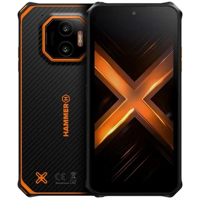 Movil rugerizado hammer energy x2 5g 8 - 256gb negro - naranja