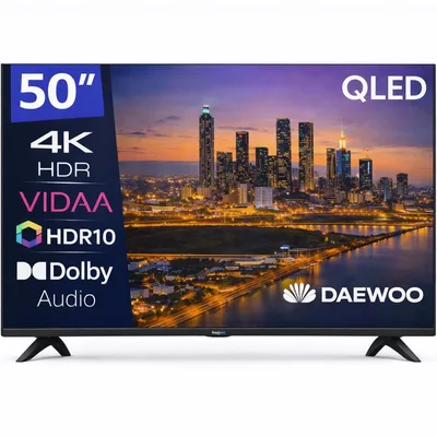 Tv daewoo 50 pulgadas qled 4k uhd - 50vb56qv - smart tv