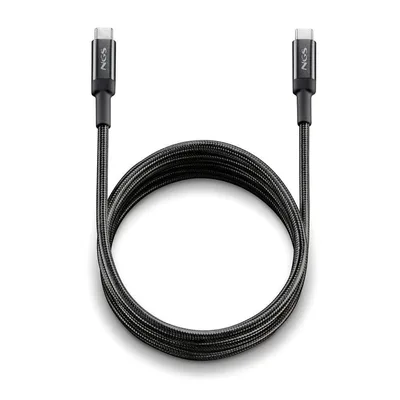 Cable usb tipo c ngs knot 100w - 2 2m -  macho - macho -  negro