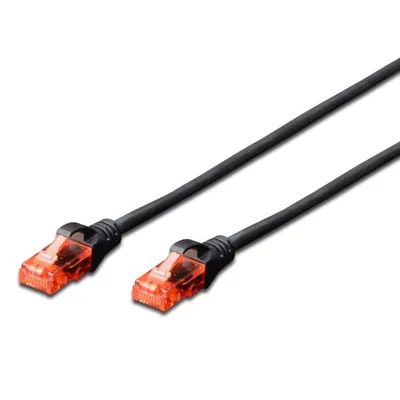 Cable red ewent latiguillo rj45 utp cat6 3m negro
