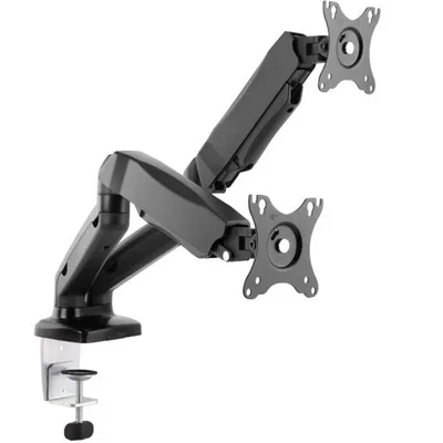 Soporte pantalla equip para mesa 13 pulgadas - 27 pulgadas 2 brazo inclinables para 2 monitor muelle de gas vesa hasta 6.5kg