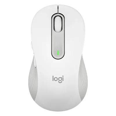 Mouse raton logitech m650 grande optico wireless inalambrico blanco crudo