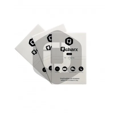 Laminas de proteccion frontales qcharx hidrogel hd qx1 10 unidades