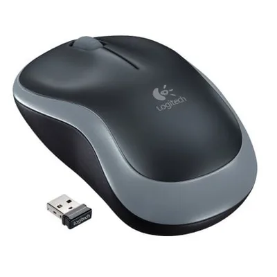 Mouse raton logitech wireless m185 optico  gris  2.4ghz