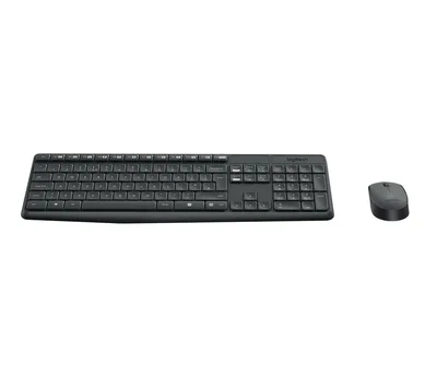 Teclado + mouse logitech mk235 inalambrico ingles internacional