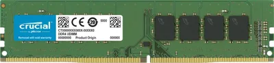Memoria ram ddr4 8gb crucial - udimm - 3200 mhz - pc4 25600 cl22