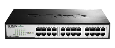 Switch d - link 24 ptos 10 - 100 - 1000 gigabit dgs - 1024d
