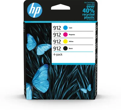 Cartucho tinta hp 912 pack ahorro negro cian magenta amarillo