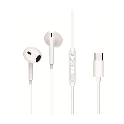 Auricular intrauditivo usb - c conceptronic brendan02w microfono 1.2m blanco