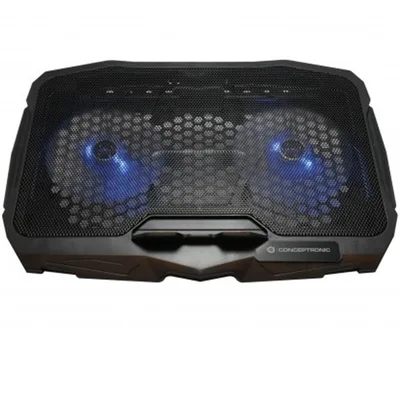 Soporte - base de refrigeracion conceptronic thana07b para portatiles hasta 15.6 pulgadas ventiladores 125mm x2