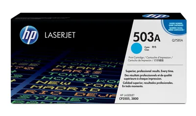 Toner hp cian q7581a 6000 pag. laser jet cp3505 - 3800