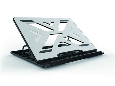 Soporte - base de refrigeracion conceptronic para portatiles hasta 15.6 pulgadas aluminio gris