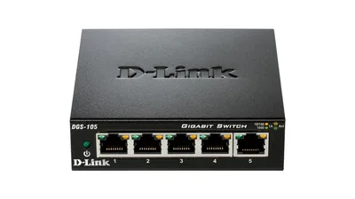 Switch d - link 5 puertos gigabite plug & play metal