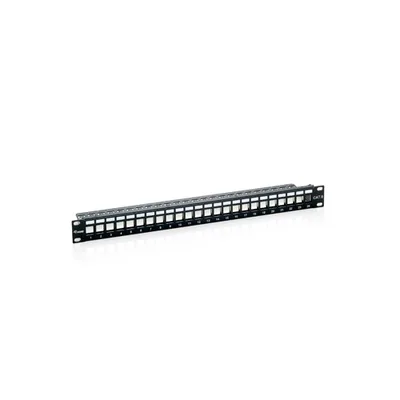 Patch panel equip vacio cat.6 24 puertos keystone 1u
