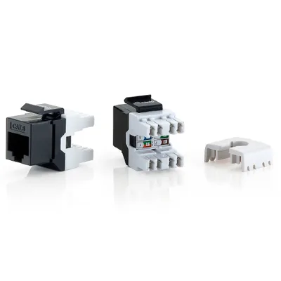 Kit 8 uds equip conector hembra rj45 utp cat6 panel keystone