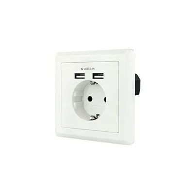 Enchufe nanocable tooq schuko - 2 tomas usb