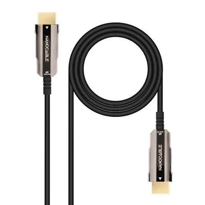 Cable hdmi 4k nanocable 10m -  macho - macho fibra optica