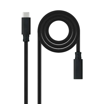 Cable prolongador nanocable usb - c 3.2 gen2x2 100w c - m - h 1.5m alargador
