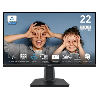 Monitor led 22 pulgadas msi mp225 e12vl va -  fhd -  hdmi -  vga -  100hz -  1ms -  vesa 100x100