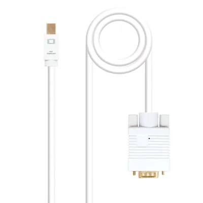 Cable nanocable conversor mini dp a vga mini dp - m -  vga - m blanco 3.0 m