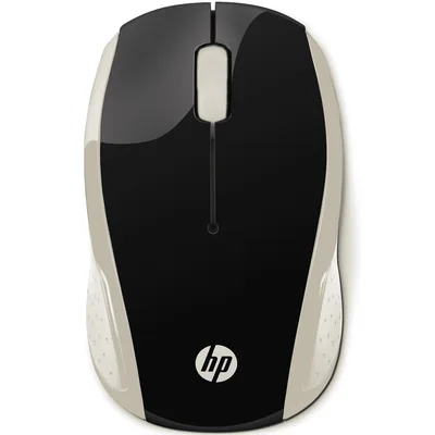 Raton inalambrico hp wireless 200 negro - oro