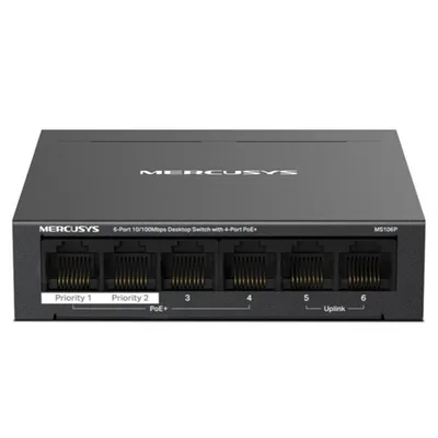 Switch mercusys ms106p 6 puertos