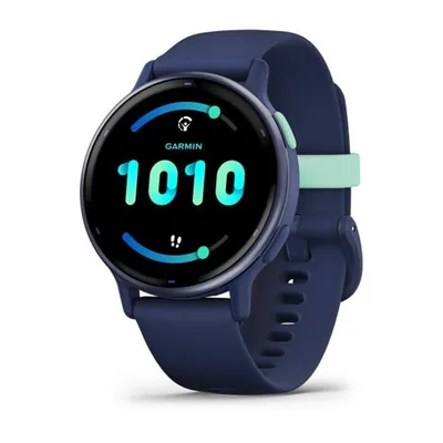 Garmin vívoactive 5 - smartwatch con gps - pantalla amoled - funciónes esenciales de salud y forma física y hasta 11 días de autónomía - azul