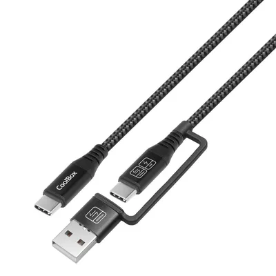 Cable coolbox carga mas datos micro usb - c 60w 1.2m adaptador usb - a