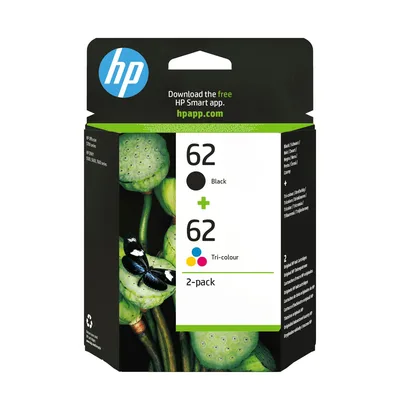 Pack cartucho tinta hp n9j71ae nº62 negro - tricolor