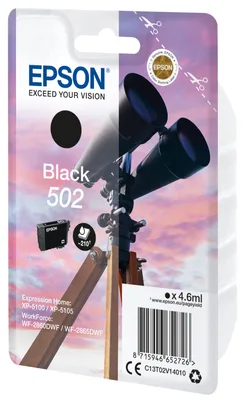 Cartucho tinta epson 502 c13t02v14010 negro ink