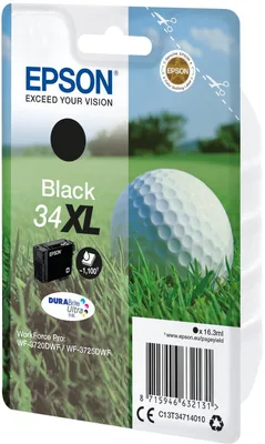 Cartucho tinta epson t3471 negro xl wf3720 - 3720dnf -  golf