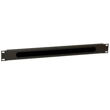Panel pasacable entrada cables con cepillo para armario rack 19 pulgadas