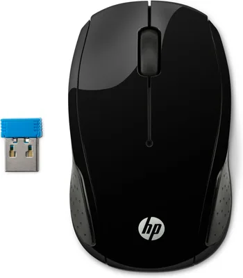 Raton inalambrico hp optico 200 1000ppp negro