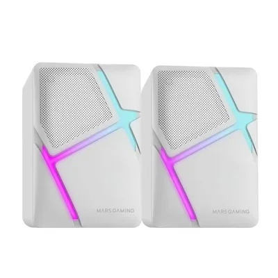 Altavoces mars gaming 2.0 mshw blanco