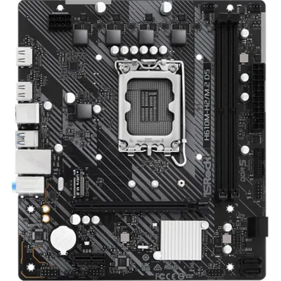 Placa base asrock  h610m - h2 - m2 matx -  2x ddr5 -  lga 1700