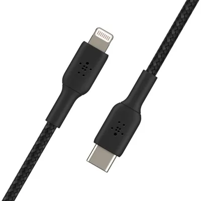 Cable lightning a usb tipo c belkin 1m -  macho - macho -  negro