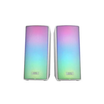 Altavoces mars gaming 2.0 msrgb2 blanco