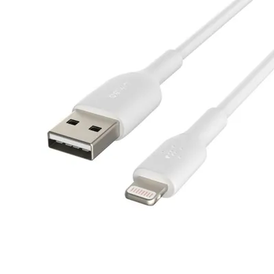 Cable lightning a usb tipo a belkin 2m -  macho - macho -  blanco