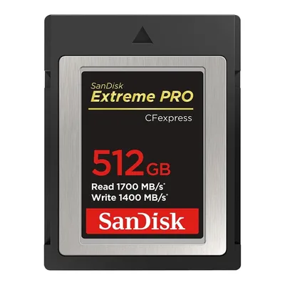 Tarjeta memoria flash sandisk extreme pro cfexpress 512gb