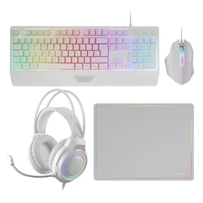 Kit mars gaming mcp124prowfr 4 en 1 blanco frances