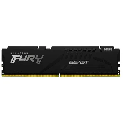 Memoria ram ddr5 8gb kingston - 6000mt - s - fury beast - c30 - negro