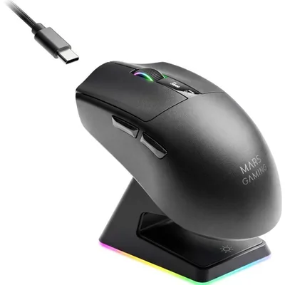 Raton inalambrico mars gaming mmw - elite negro