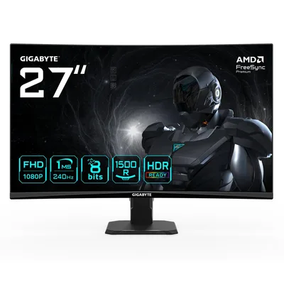 Monitor curvo gaming gigabyte gs27fc2 27 pulgadas fhd 240hz