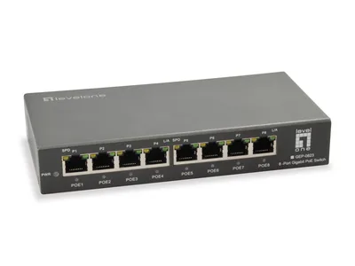 Switch level one 8 puertos 10 - 100 - 1000 poe 120w no gestion