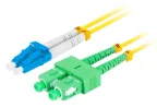 Lanberg FO-LUSA-SD11-0020-YE Cable de fibra óptica e InfiniBand 2 m SC LC LC/SC Amarillo