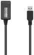 AISENS Cable USB 3.0 Prolongador Con Amplificador, Tipo A/M-A/H, Negro, 5.0m