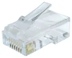 Gembird LC-8P8C-002/100 conector RJ-45 Transparente