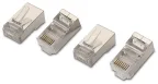 AISENS A139-0298 conector RJ-45 Acero inoxidable, Transparente